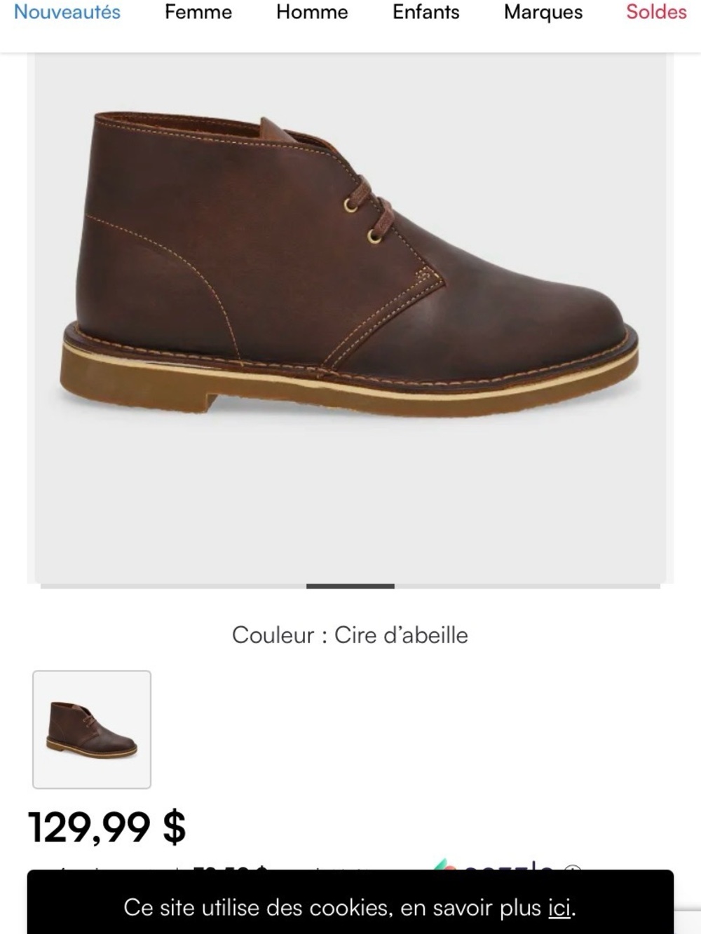 Clarks Men's Chukka Boots in Dark Brown
